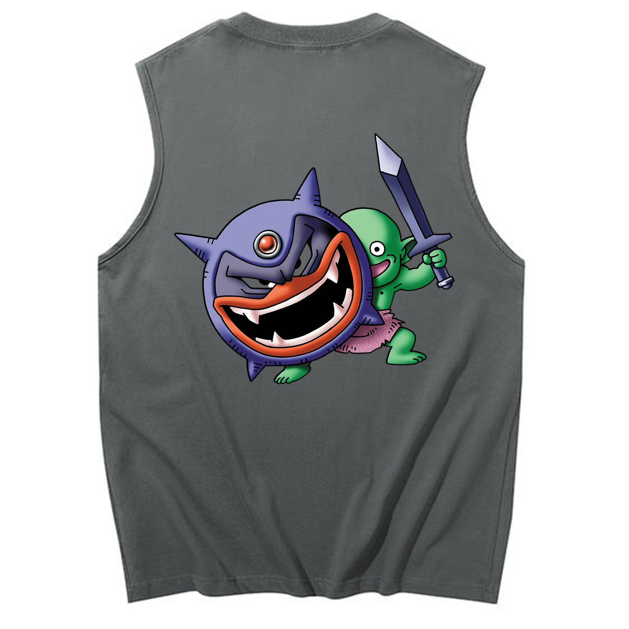 （画像用） ドラゴンクエスト Doragon Kuesuto Dragon Quest コットン100％タンクトップ（背面プリント）